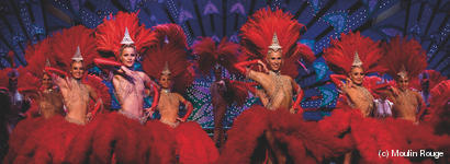 Espectáculo en el Moulin Rouge con champaña; 9:00 P.M.